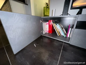 TV-Lowboard   Fernsehkasten grau Bild 3