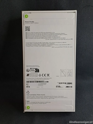 iphone 17 pro max blue 256gb Fix preis Bild 4