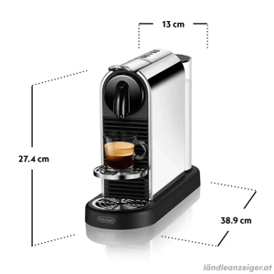 Nespresso Kaffeemaschine De Longhi CitiZ Platinum EN220.M  Bild 2