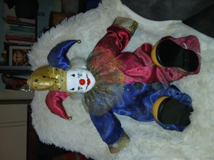 Harlekin Porzellan Kopf, Händen u. Schuhen 