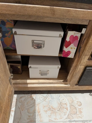 Rustikale, massive Echtholz Kommode Sideboard