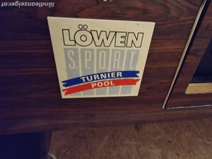 LÖWEN Turnier Pool Classic   Profi Münzbillardtisch 8 ft, 1-teilige Schieferplatte Bild 4