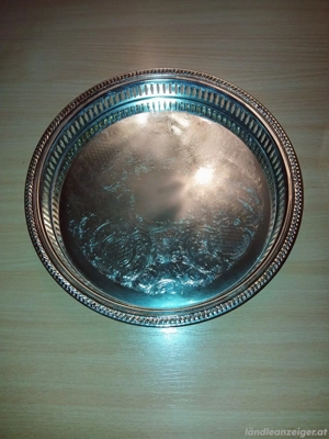 Glasschale mit Tablett Bild 3