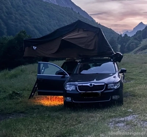 Dachzelt Vickywood BIG WILLOW 140 Goldbraun Bild 3