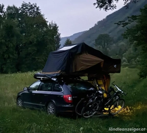 Dachzelt Vickywood BIG WILLOW 140 Goldbraun Bild 2