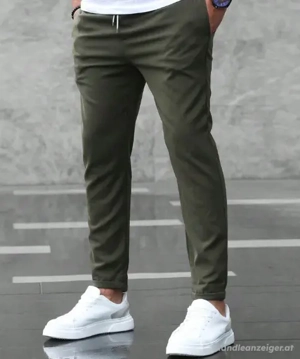 STRETCH-HOSEN (1 x Marineblau   L  + 1 x Armee grün   XL)