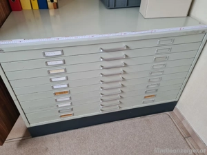 Kasten Planschrank Grafikschrank Schubladen 130x90cm Format A0 Bild 2
