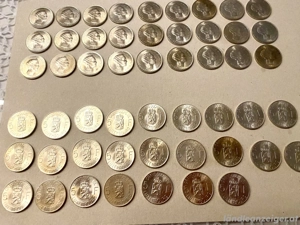 50 Stück Münzen; Luxemburg 5 Franken Bild 2