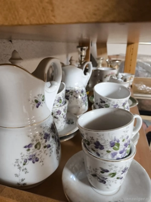 RESERVIERT..  Ca. 100jähriges "Zumtobel Kaffee Service" komplett ... Preis VHB  Bild 3