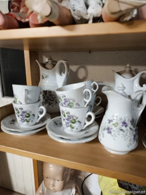 RESERVIERT..  Ca. 100jähriges "Zumtobel Kaffee Service" komplett ... Preis VHB  Bild 4