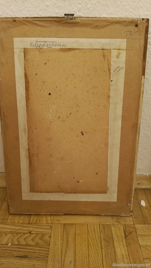 Hans Högner  1932 Orginal Kohlezeichnung Winterwald  Bild 5