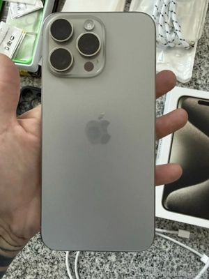 Appel iphone 15 pro Max 1tb Titan natur ohe Simlock  Bild 2
