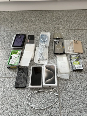 Appel iphone 15 pro Max 1tb Titan natur ohe Simlock  Bild 5