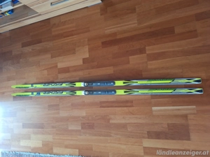 Langlaufschi Fischer mit Bindung und Schuhen