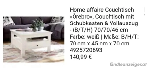 Couchtisch weiß Bild 2