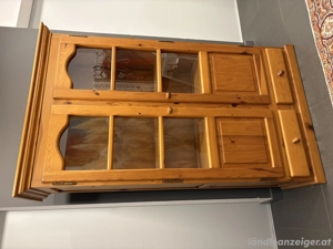 Vollholz Pinienholz Vitrine