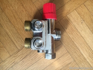 Einrohr  -  Hahnblock Danfoss   Rücklaufverschraubung Bild 5