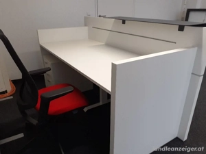 Empfangstheke Schreibtisch mit Rollcontainer Bild 2