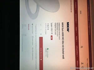 MKW-WC-Sitz Euro 6000 mit Deckel weiss antibakteriell Bild 3