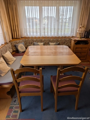 Hochwertige Esszimmer-Garnitur aus Massivholz Schreinerarbeit Bild 5