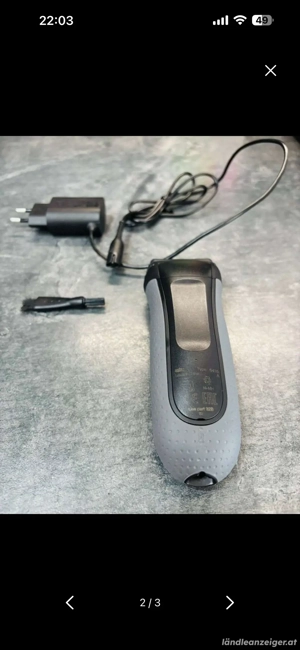 Braun Series 3 3000s 3-3000sb Folienrasierer Schwarz Bild 3