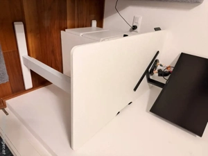 Schreibtisch Höhenverstellbar 110x60cm weiß