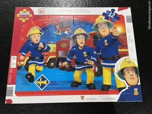 Puzzle "Feuerwehrmann Sam", 2 Stück (je 12 Teile),  Altersempfehlung: 3+