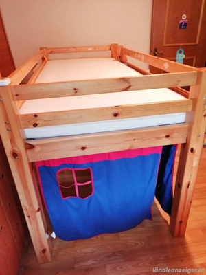 Hochbett und Zubehör Bild 3