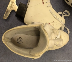 Schlittschuhe für Mädchen Gr. 35 weiss Bild 2