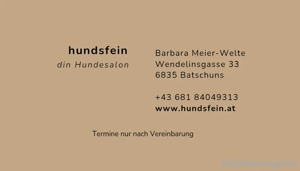    hundsfein   din Hundesalon    Bild 2
