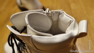 Damen Stiefeletten lackweis 