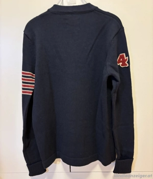 Dunkelblaue Herren Strickjacke von Schott Bild 2