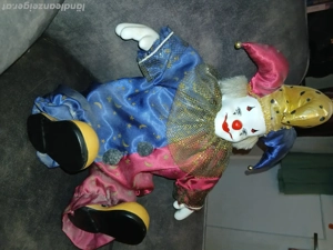 Harlekin Porzellan Kopf, Händen u. Schuhen  Bild 3