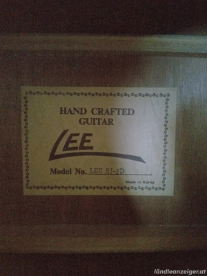 Lee Akustikgitarre Western Gitarre  Bild 2