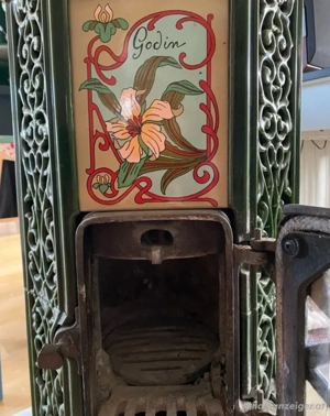 Emaillierter Gusseisen-Holzofen Bild 5