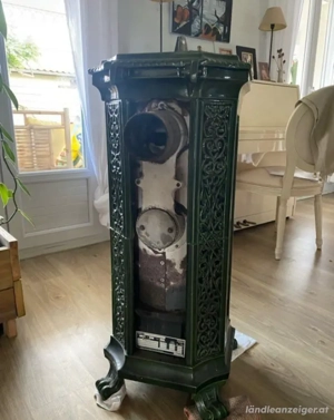 Emaillierter Gusseisen-Holzofen Bild 3