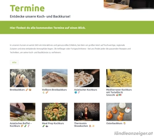 Vergünstigter Gutschein für Koch- bzw. Backkurs - 