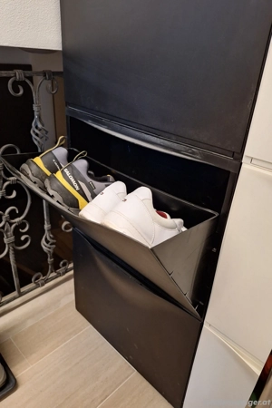 3 Stück IKEA Trones Aufbewahrung Schuhschrank Schuhkipper schwarz Bild 2