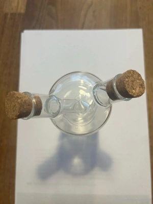 Glasfläschen zweiteilig Bild 3