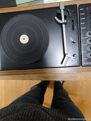 Reduziert !  Alter Plattenspieler "Rubin 523 DDR Produkt in Holzkassette" - NOSTALGIE PUR  !  Bild 2