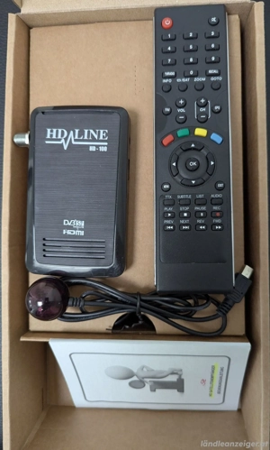 HDLiNE HD-100 Mini FullHD Satelliten Receiver (HDTV, DVB-S2, HDMI, USB 2.0, Full HD 1080p) vorprogra Bild 5