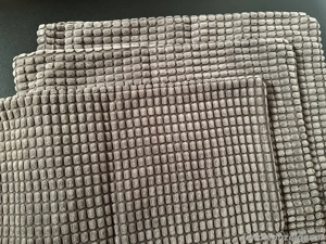 Cord Kissenhüllen 40 x 60 - 2er Set grau   Boho Style   pflegeleicht Bild 4