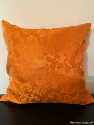 2 Kissenhüllen orange - 40 x 40 cm