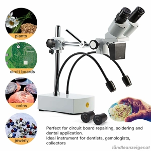 Binokulares Stereo-Mikroskop mit Weitwinkel 10X und 20X Bild 2