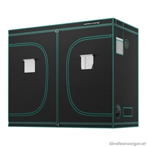 Growzelt Vivosun 240x120x200 Komplettset mit 2 LED Lampen 