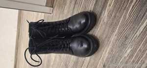 Mia&Jo Schnürstiefel schwarz Leder Gr.37 -wie neu