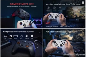 Universeller Wireless Controller | GameSir Nova Lite | Ladefunktion