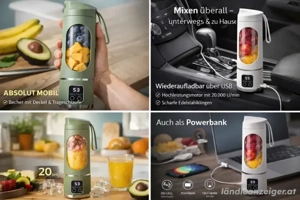 Kabelloser Blender To-Go | Mixen & Powerbank in einem Gerät