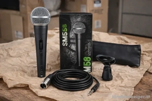 NEU: SM58 Dynamisches Gesangsmikrofon   Professionelles Set mit Zubehör