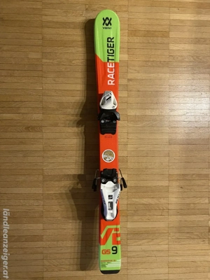 Kinder Skiset - Völkl Racetiger 90 cm + Tyrolia Bindung und Leki Skistöcke